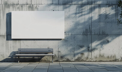 Fototapeta premium Blank billboard mockup in the urban environment, empty space to display your advertising or branding campaign