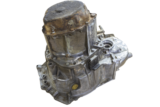 gearbox. in disassembled state also shows signs of use. close-up. car part.