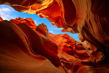 Obraz premium Antelope Canyon - located on Navajo land near Page, Arizona, USA