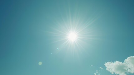 Bright Summer Sun with Clear Sky