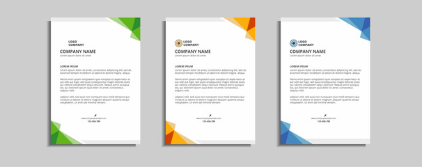 Fototapeta premium modern corporate letterhead template design