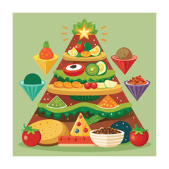 A Delicious Mexican Food Vector Illustration