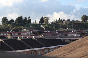 Veduta del parco di Monte Ciocci a Valle Aurelia, Roma