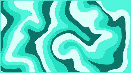 Light Green Abstract Background, Trendy Retro Psychedelic Style Design.
