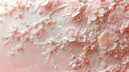 A delicate and intricate switchboard protector rests on a soft pink background, its dainty beauty charming the senses