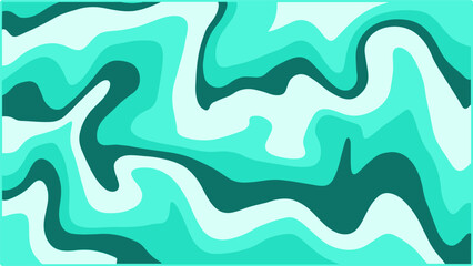 Light Green Abstract Background, Trendy Retro Psychedelic Style Design.