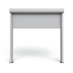 Obraz premium Roll Up Door is placed on a white backgroundrealistic