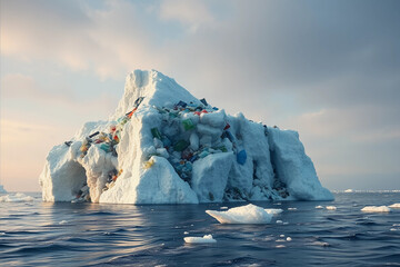 Ocean Waste: The Alarming Reality of Plastic Icebergs Threatening Seas