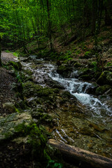 Fototapeta premium Hiking Josephstal Waterfalls Bavaria Germany