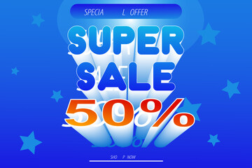 Super Sale background template design