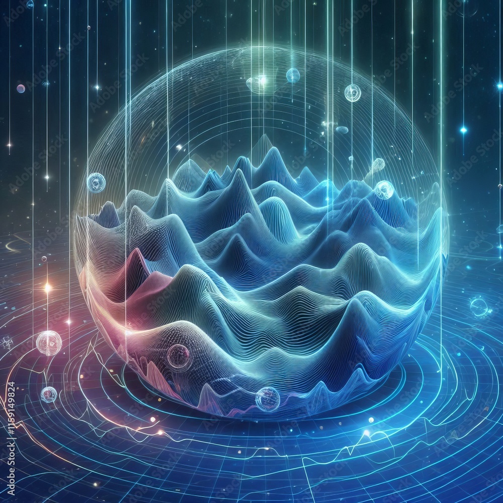 Poster 176 wave propagation illustrating how waves travel through space