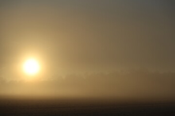 Fototapeta premium Sahara dust sweeps across the Land