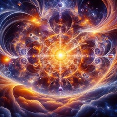 Obraz premium 248 Fractal patterns expanding from consciousness Izobrajenie 3