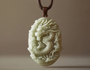 Jade Dragon Pendant