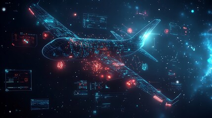 Digital Airplane Flight Data System Visualization