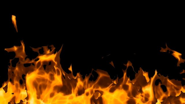 Fire Flames with Transparent Alpha Channel, Unique Design, Exclusive, Background
