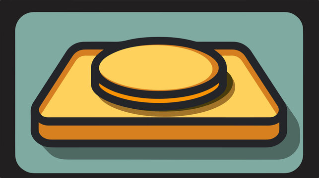 Coin Insert and Payment Flat Icon for Apps and Web