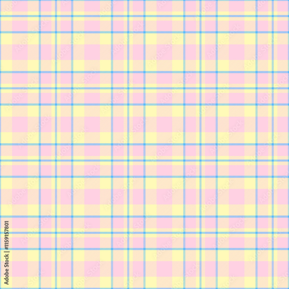Poster plaid pattern with twill weave in pastel colors.tartan check seamless pattern.vector illustration ge