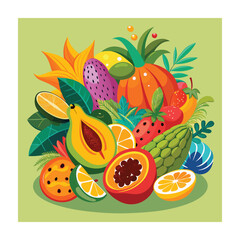 A Delicious Mexican Food Vector Illustration