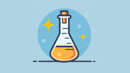 Laboratory Flask Vector Illustration for Scientific Research and Experiments