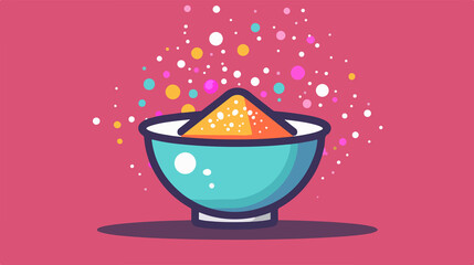 Jelly Powder Icon Vector Isolated Flat Illustration