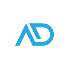 AD logo design, Ad icon design, Ad symbol. Modern Letter AD initial logo design vector. Initial letter AD logo vector design templates. Initial Letter AD Design.  Ad Creative and Modern logo, DA logo.