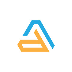 AD logo design, Ad icon design, Ad symbol. Modern Letter AD initial logo design vector. Initial letter AD logo vector design templates. Initial Letter AD Design.  Ad Creative and Modern logo, DA logo.