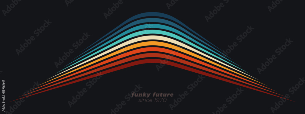 Poster an abstract background design in a minimalist retro style. vector illustration.