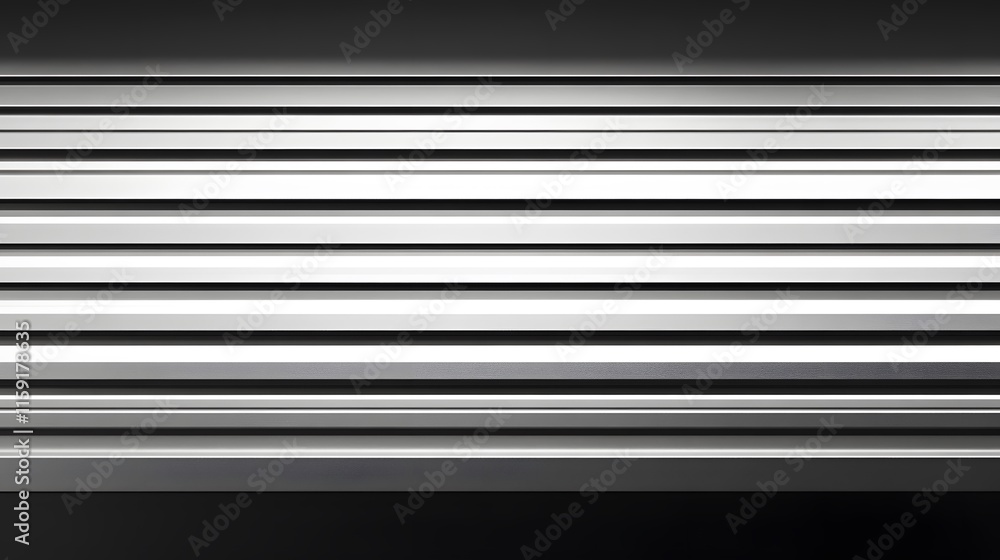 Poster abstract grayscale horizontal lines pattern design