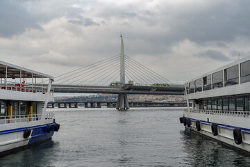 Golden Horn metro bridge, Istanbul, Turkey