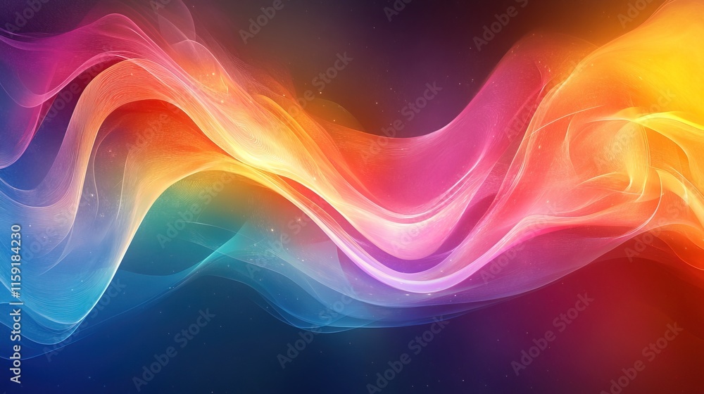 Wall mural Abstract colorful background of a unique beautiful fantasy space