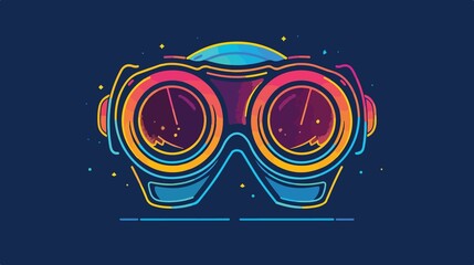 Fototapeta premium Innovative Augmented Reality and Computer Vision Goggles