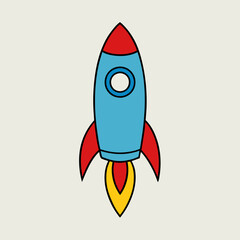 rocket in space