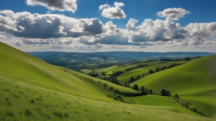 Fototapeta premium landscape with mountains and sky