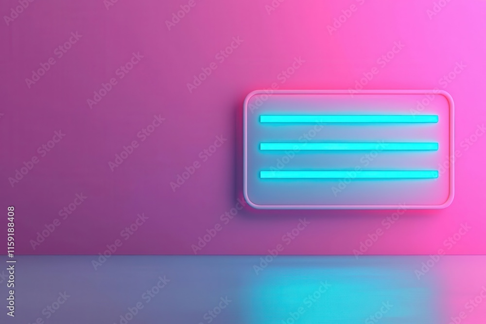 Poster register signup online. interactive online signup tool, animated glowing input fields and success in