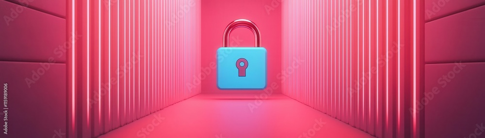 Poster register enrollment login. seamless login and enrollment process, glowing secure icons and dynamic a