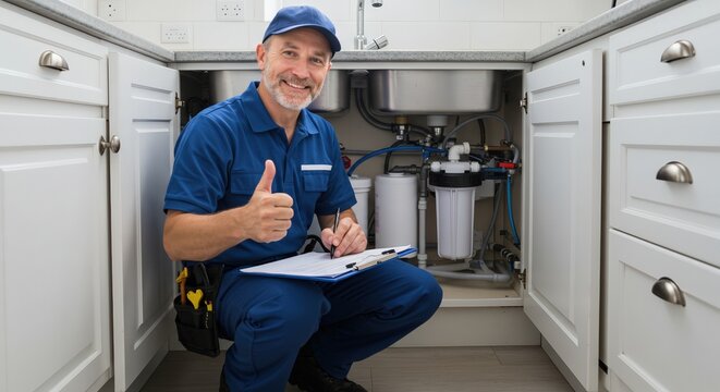 plumber at work