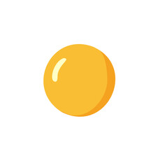 poached egg flat vector.
Isolated  fried egg icon
Transparent background.