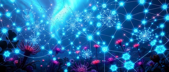 Surreal Underwater Scene with Floating Objects over Coral Reef