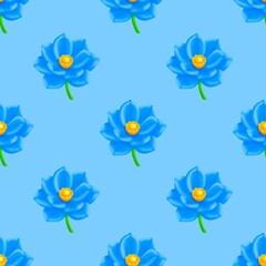 seamless pattern with flowers