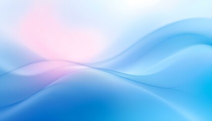 Fototapeta premium Pastel tone electric navy blue white gradient defocused abstract photo smooth lines Pantone color background. Abstract blue geometric pattern with a light center. 3d waves background