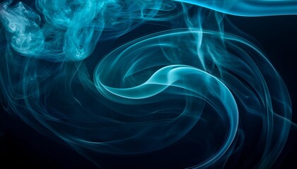 abstract blue smoke