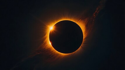 Obraz premium Spectacular View of a Solar Eclipse with Glowing Corona