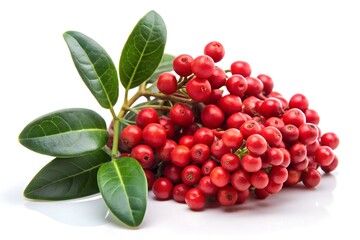 Mountain pepper berry    on white background 