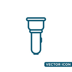 Simple Flashlight Icon Design Template