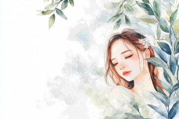 A woman wearing a flower as part of her hairstyle, possibly for a special occasion or cultural celebration