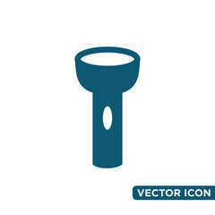 Simple Flashlight Icon Design Template