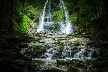 Obraz premium Hiking Josephstal Waterfalls Bavaria Germany