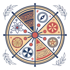 celtic ornament with a cross