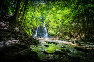 Obraz premium Hiking Josephstal Waterfalls Bavaria Germany